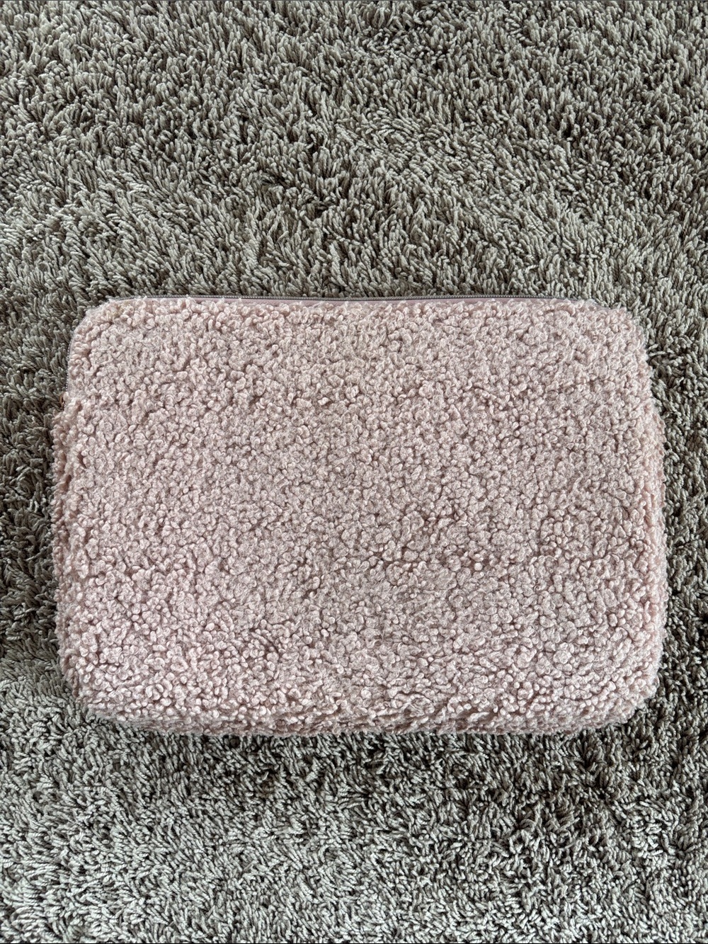 Cozy Pink Sherpa Laptop Sleeve